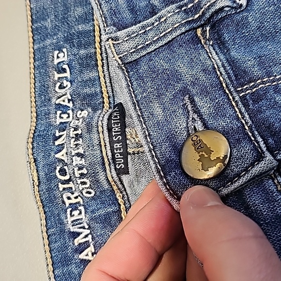 American Eagle super stretch size 4 high rise jeggings - Picture 6 of 8